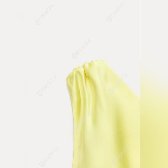 NWT ZARA SATIN EFFECT ASYMMETRIC DRESS - Picture 9 of 15